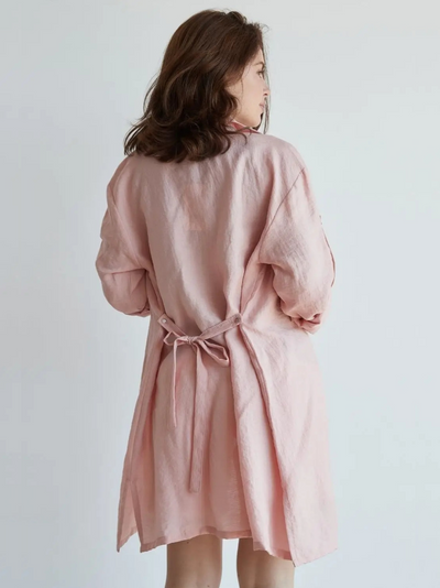 Tunique chemise de maternité Blush rosé