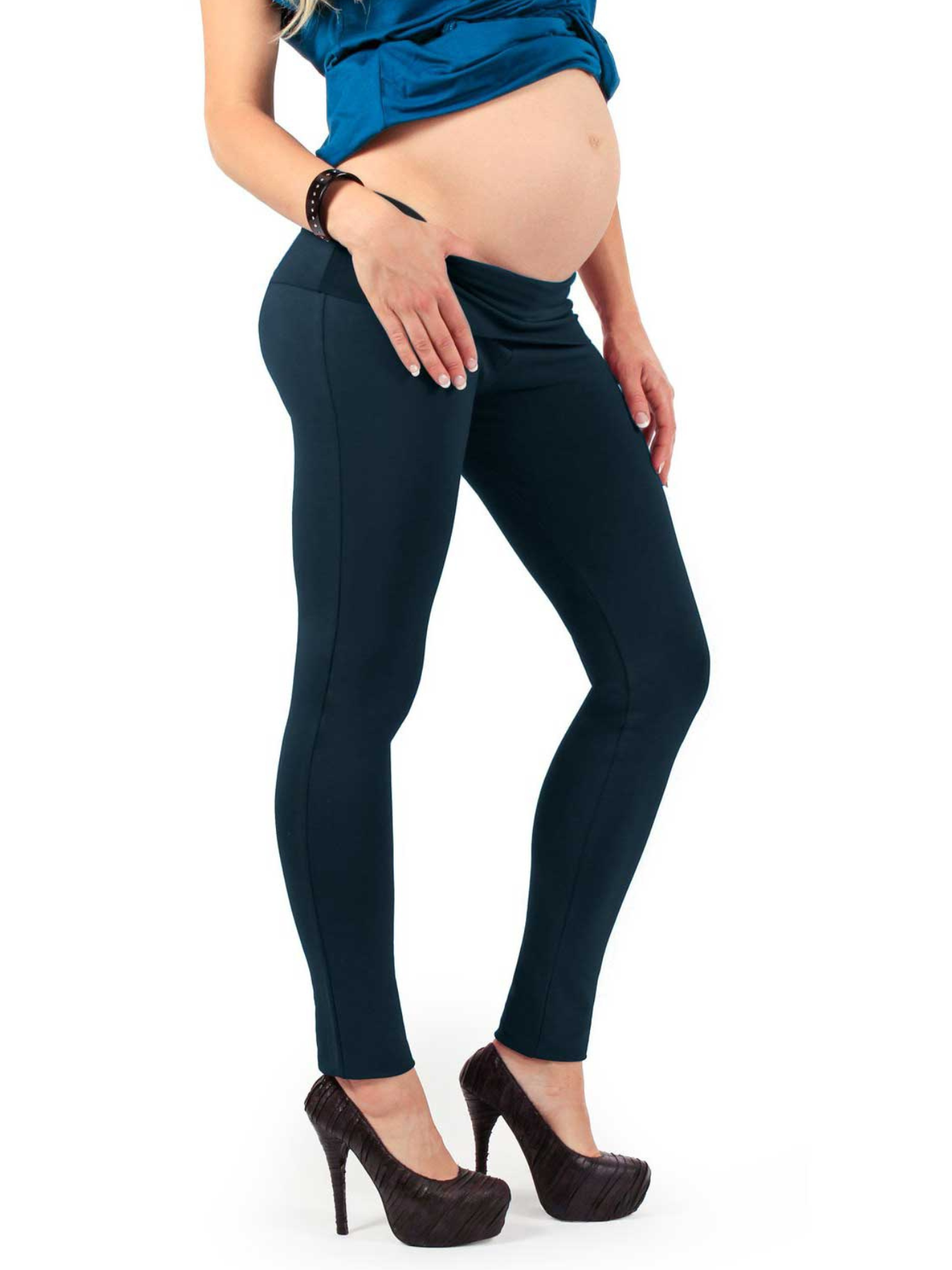 Legging de grossesse en coton Navy