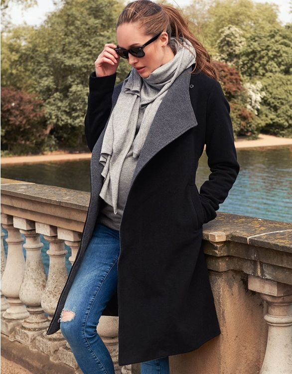 Luxe Chic Maternity Coat