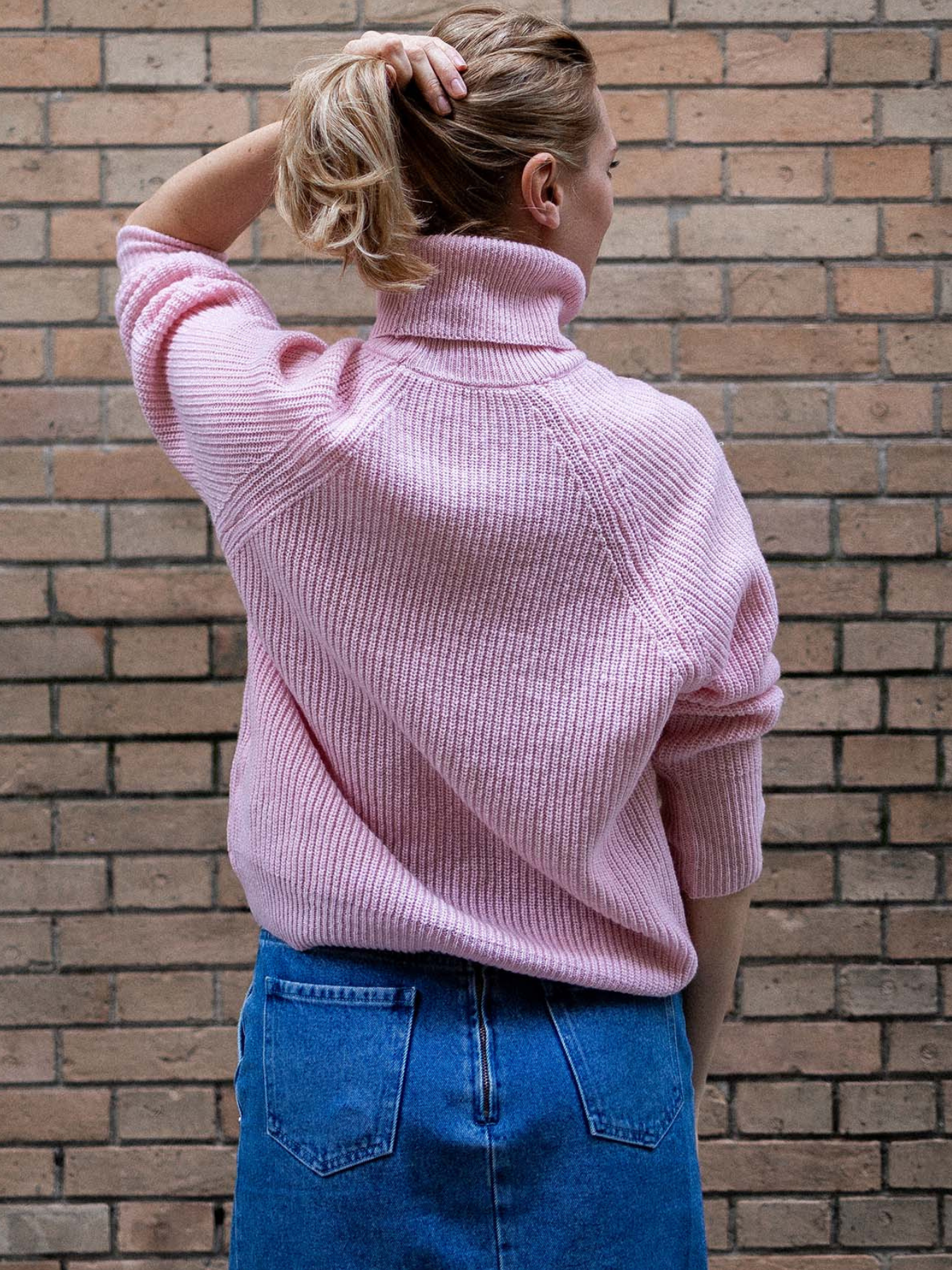 Pull d’allaitement mama en laine mérinos Rose