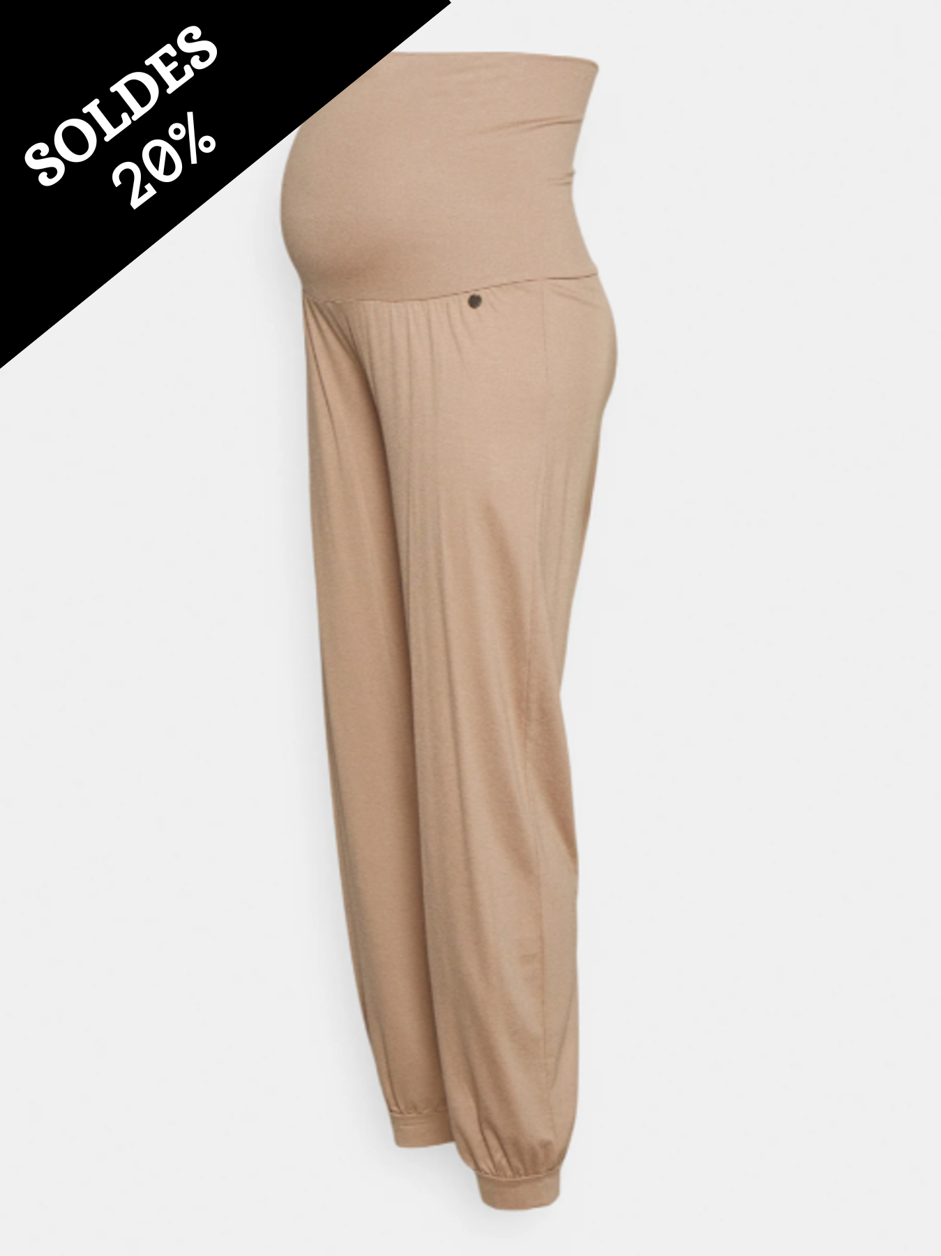 Pantalon relax de grossesse Nude