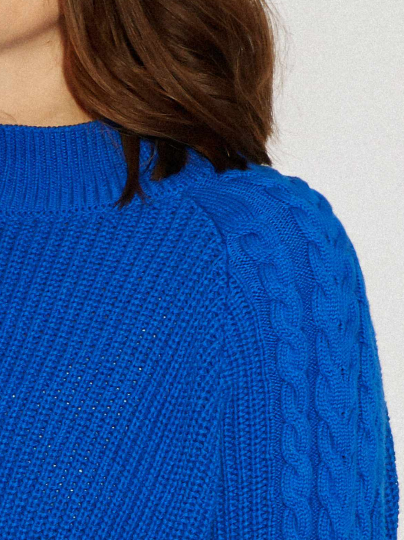 Pull en maille d’allaitement Bleu Roi