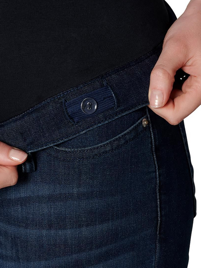 Jeans de grossesse Skinny en denim bleu foncé