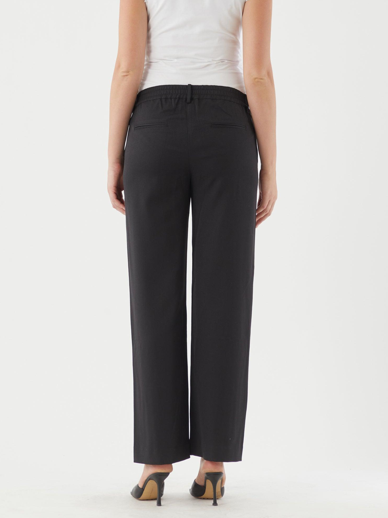 Pantalon de grossesse ample Boho chic Noir