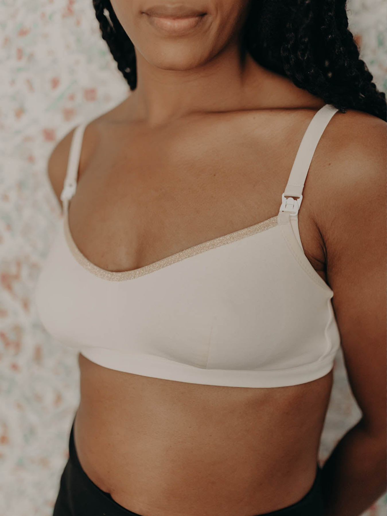 Brassière allaitement coton Blanc cassé