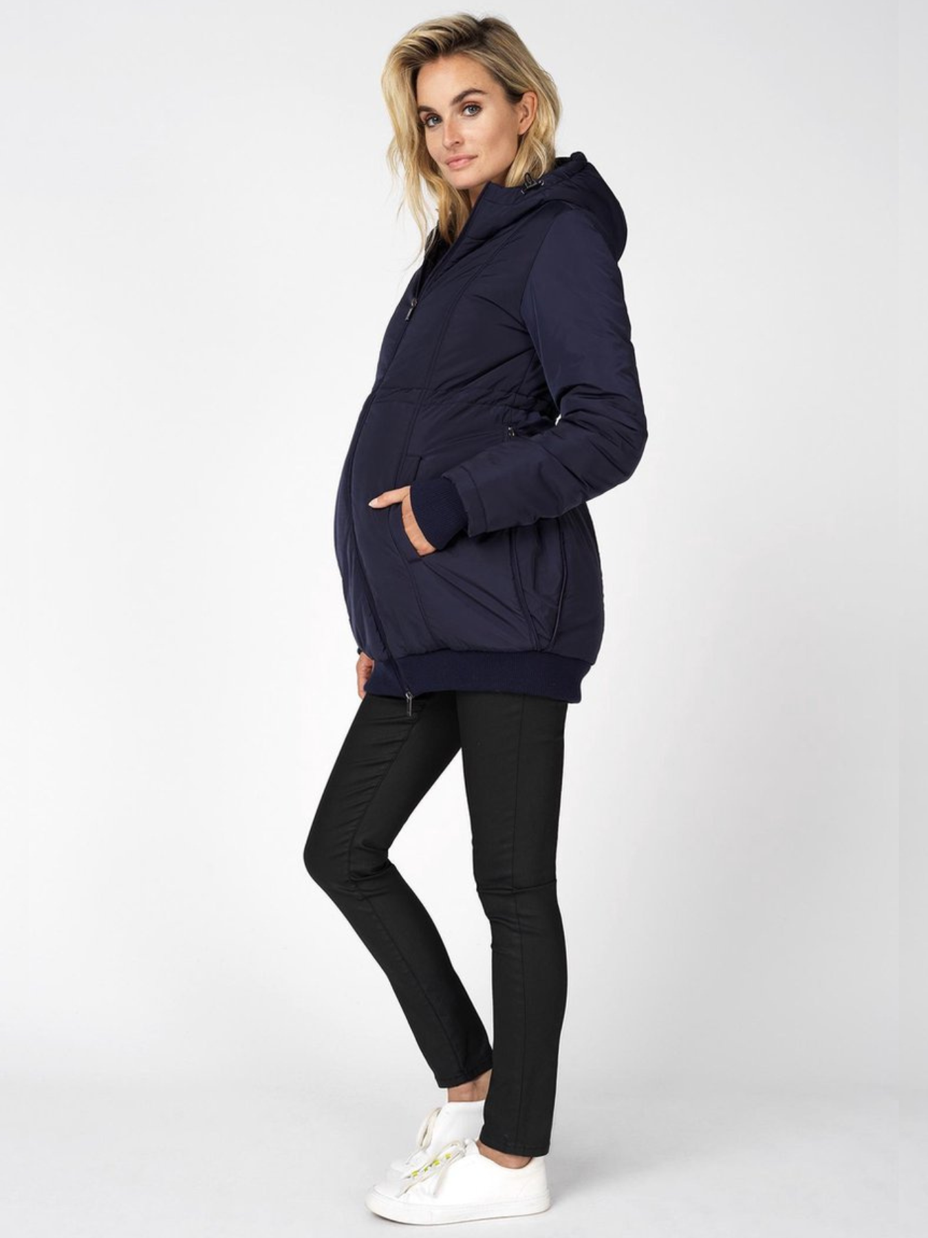 Midnight Blue 3 in 1 Maternity Jacket