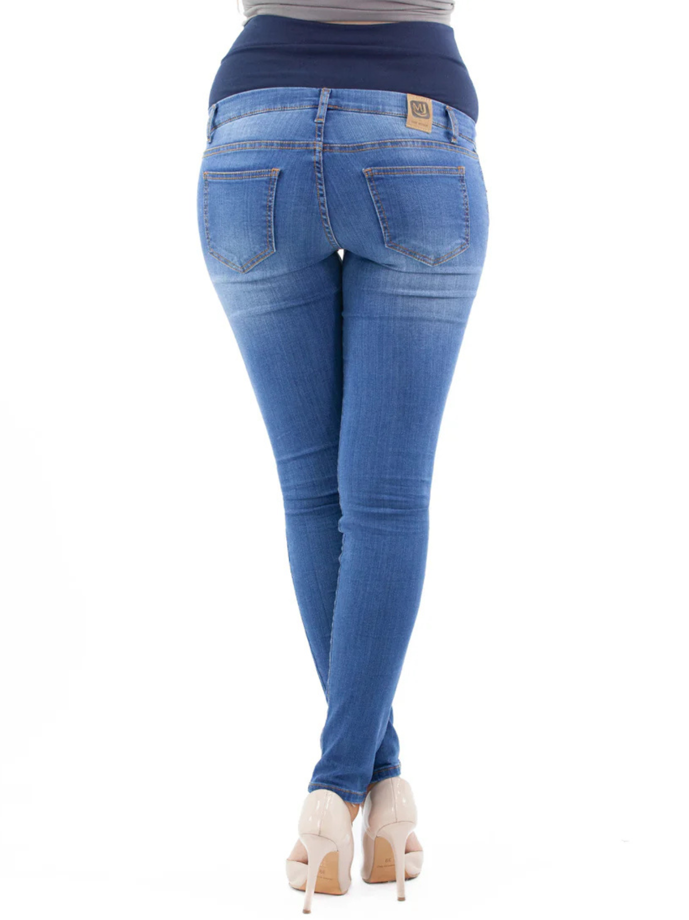 Jeans grossesse slim denim Deluxe Chiaro - Bleu clair