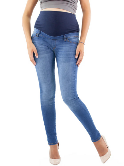 Jeans grossesse slim denim Deluxe Chiaro - Bleu clair