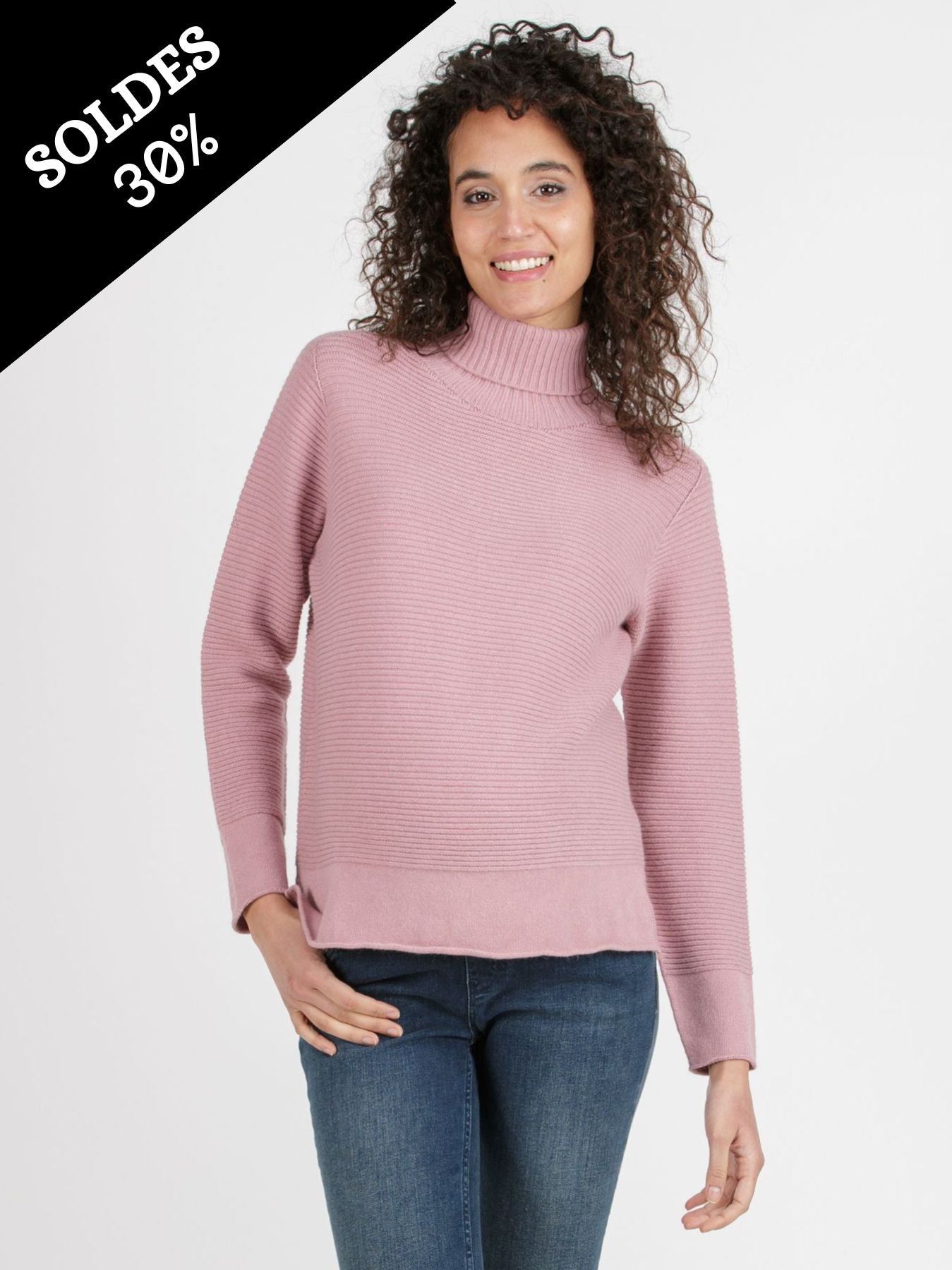 Pull de grossesse rose MARIANNA