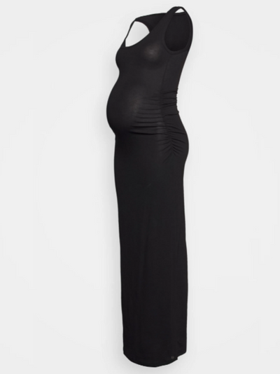 Robe longue de grossesse noire